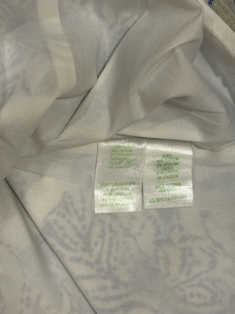 Lilly Pulitzer Lina Top Women 12 Blue White Foxed Up Print Ruffle Rare Preppy - Picture 10 of 11